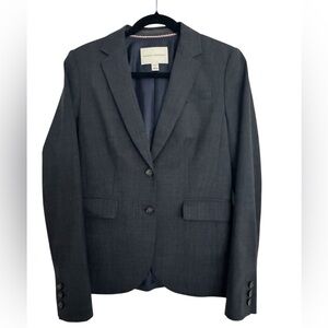 Banana Republic Women’s Blazer Jacket Navy Blue Sz 4 Stretch Woven